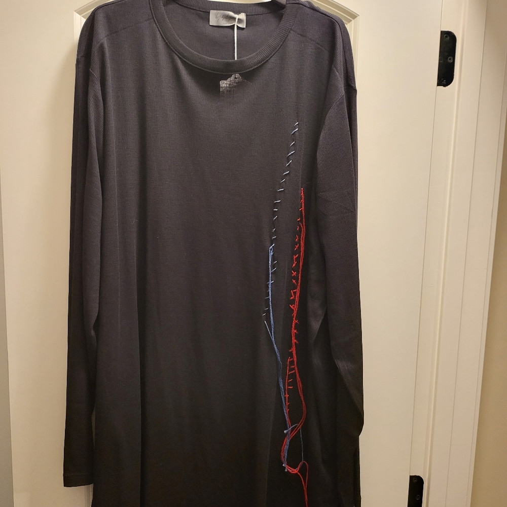 Yohji Yamamoto Black Embroidery Sweater HD-T61-087